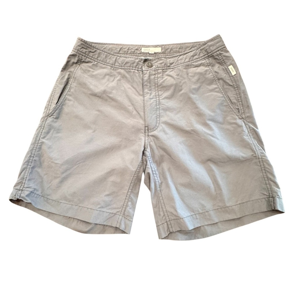 Onia‎ Mens Swim Trunks Lined Drawstring Gray Size 32 Excellent Condition